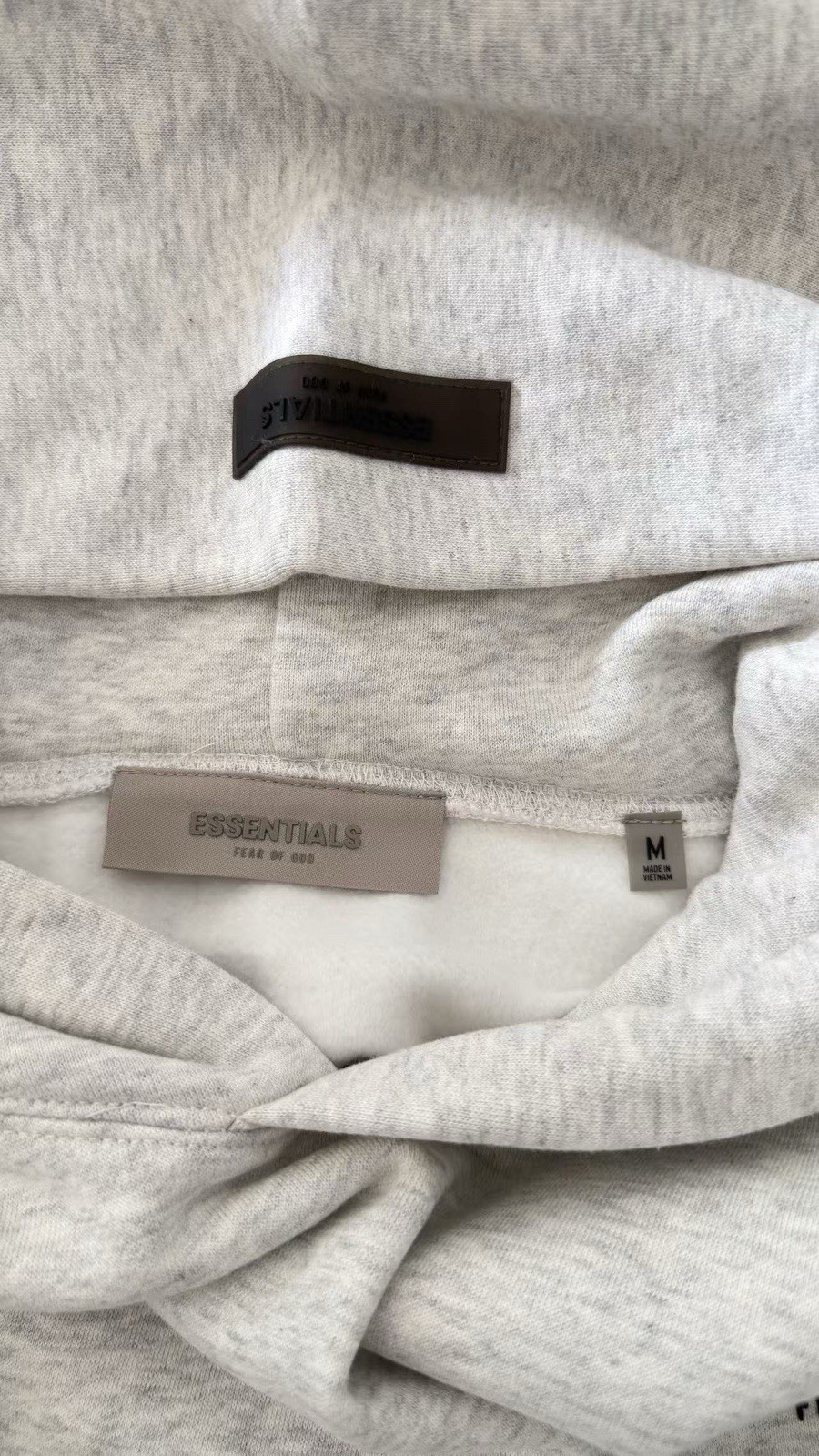 Fear of God Essentials Light Oatmeal Hoodie size M