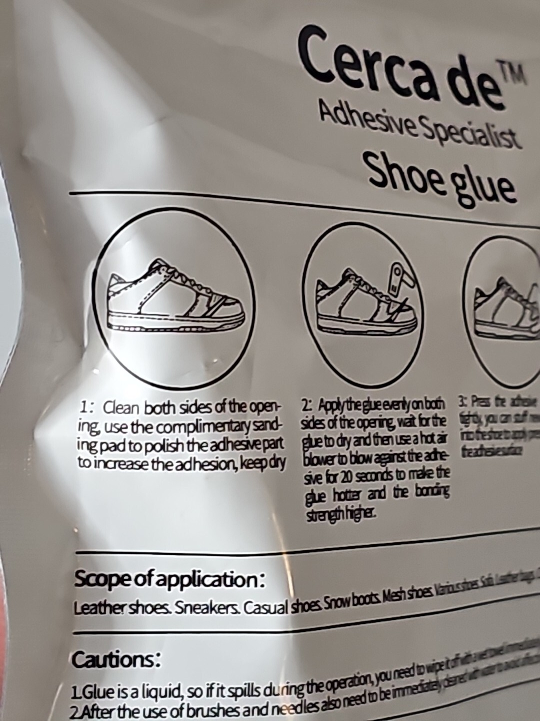 Shoe Glue Professional Grade Shoe Repair Glue 30ML (1 oz)