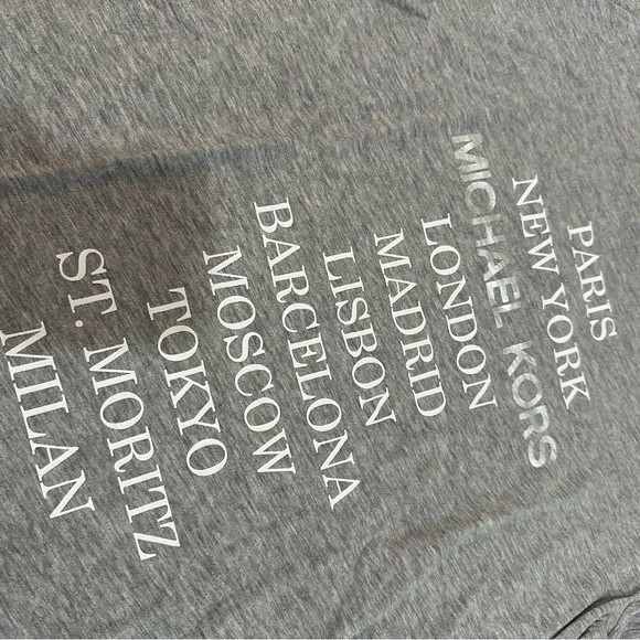 Michael kors beaches tee in grey SIZE L