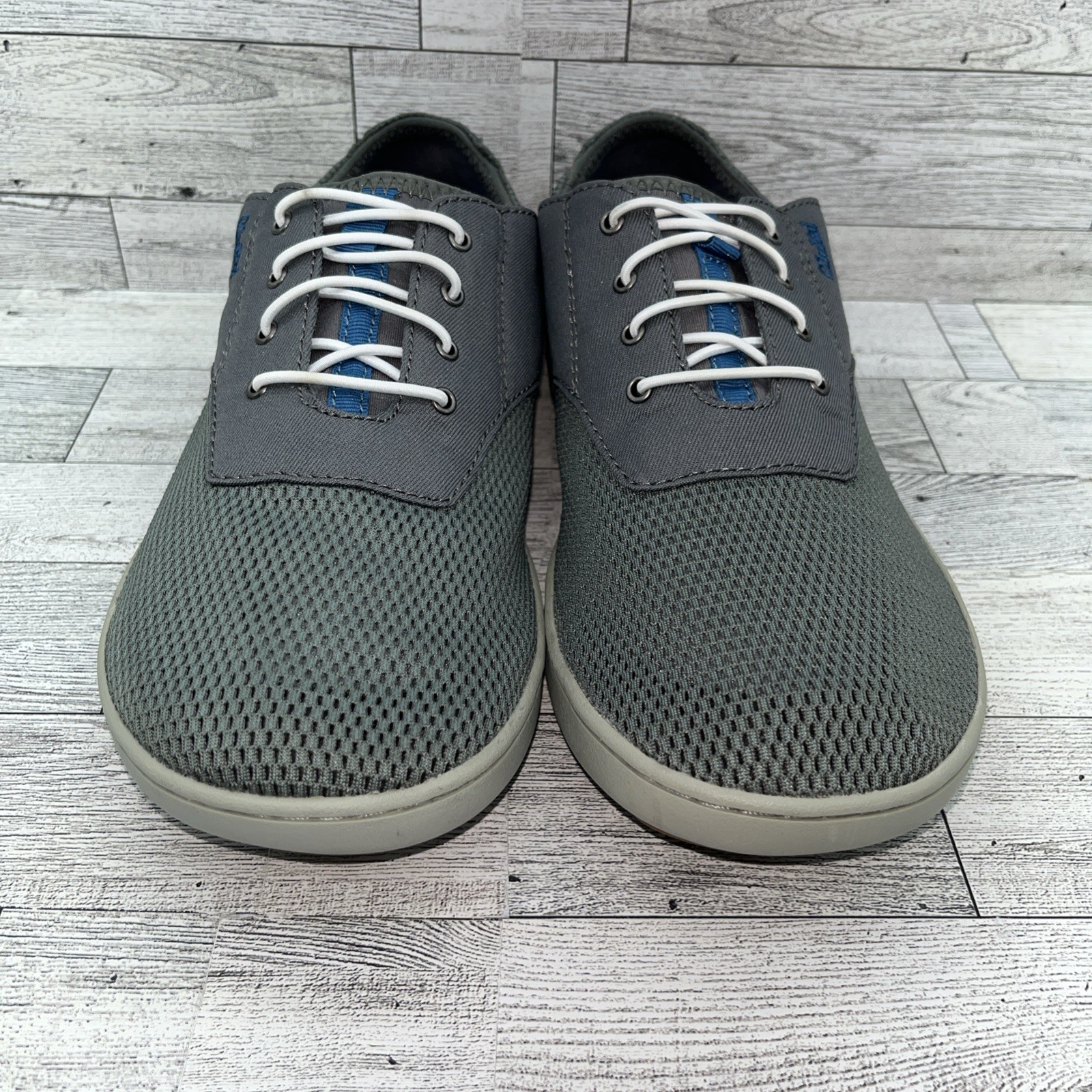 Olukai Nohea Moku Gray Sneaker Shoes Men Size 8