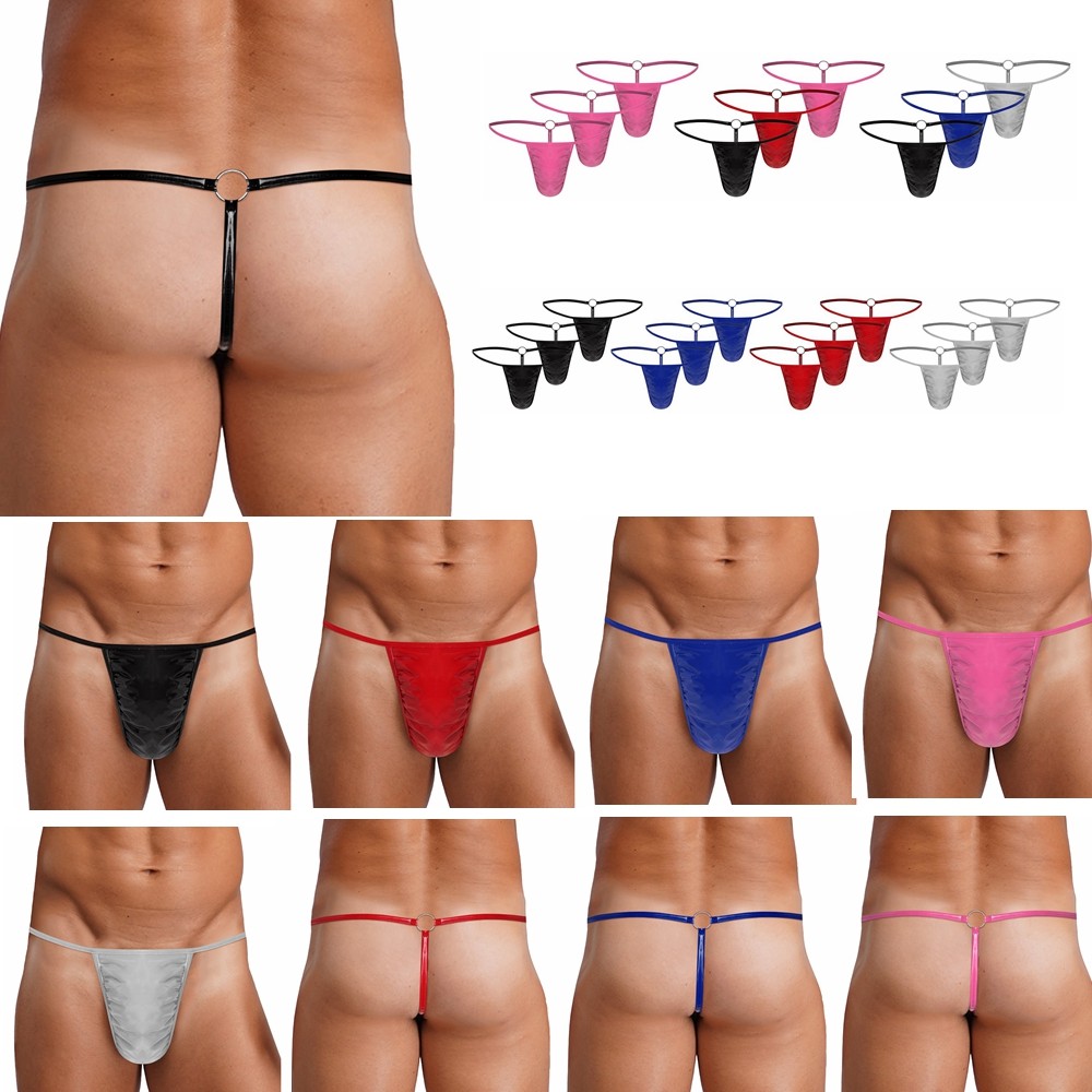 3X Men Bikini Briefs Jockstraps Panties Tanga Underwear Micro Bulge Pouch T-back