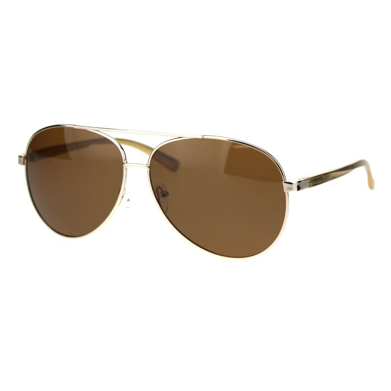 TAC Polarized Lens Sunglasses Men’s Round Pilot Spring Hinge UV400