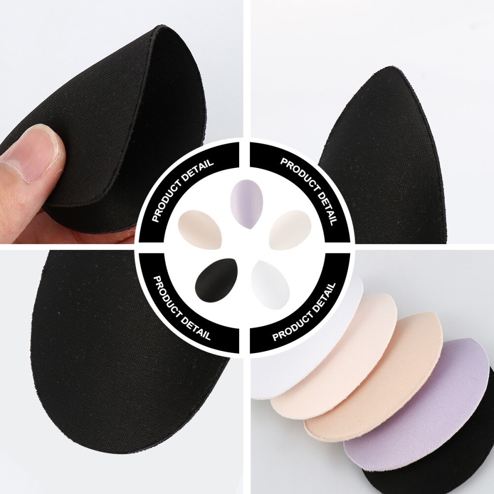 5 Pairs Drop Shaped Sponge Breast Pad Insert Chest Pad Invisible Bra Padding