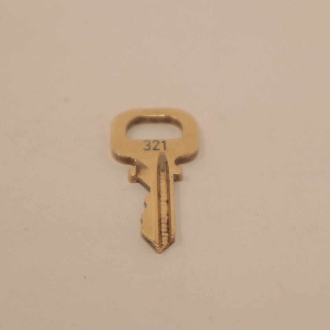 LOUIS VUITTON PadLock Lock & Key Brass Gold Authentic Number random Japan