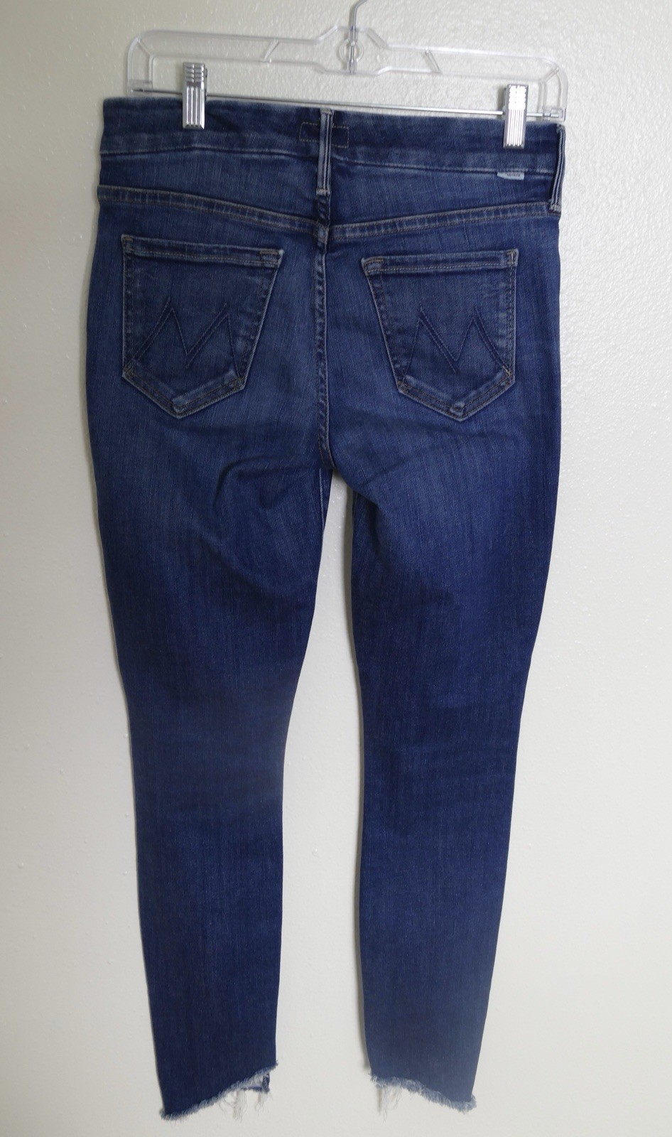 MOTHER The Looker Ankle Jeans Womens 25 Skunk Ape Raw Two-Step Hem Ankle Denim