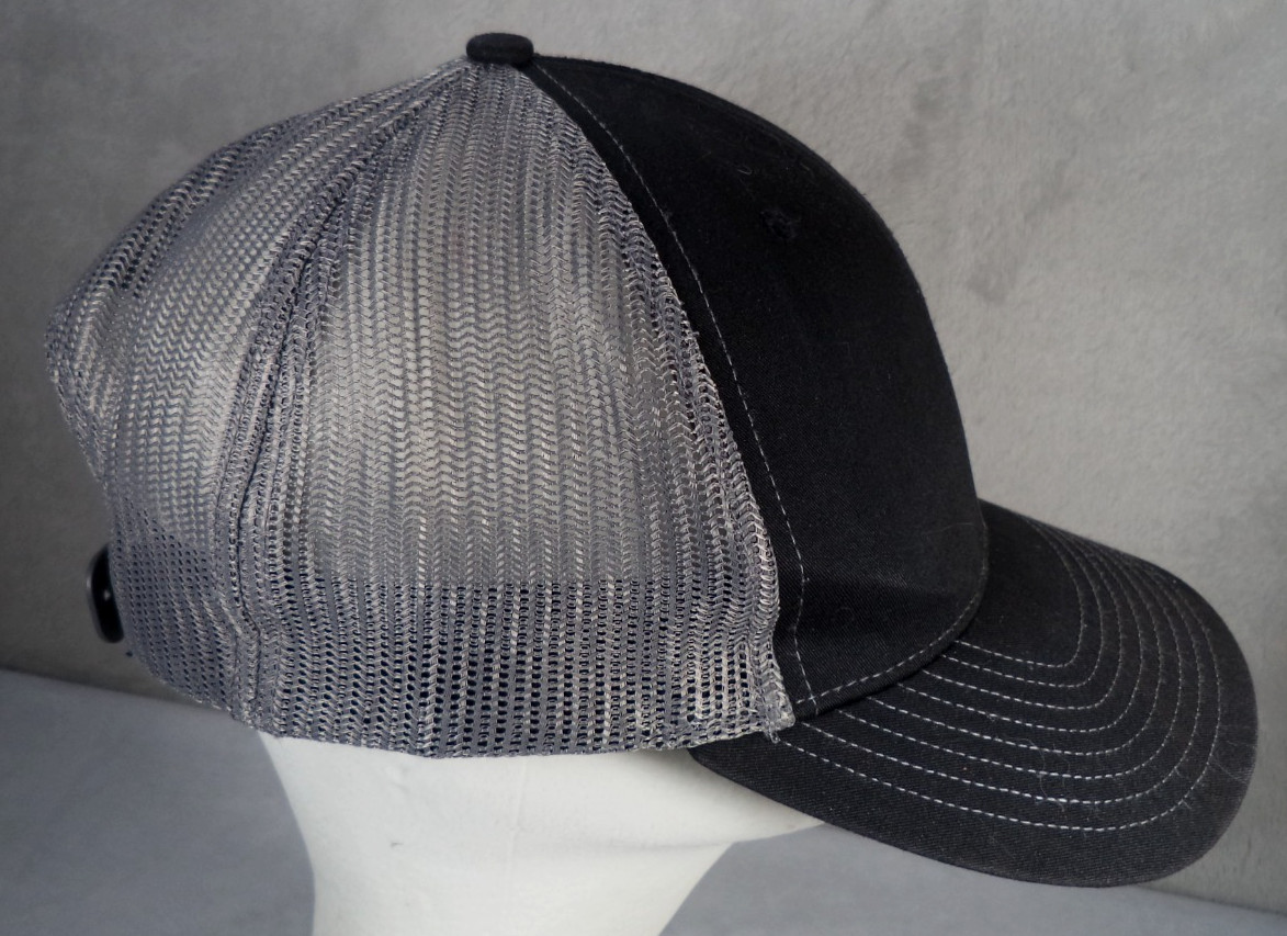 Richardson 112 NHSRA Adjustable Snapback Gray Black Trucker Mesh Cap Hat