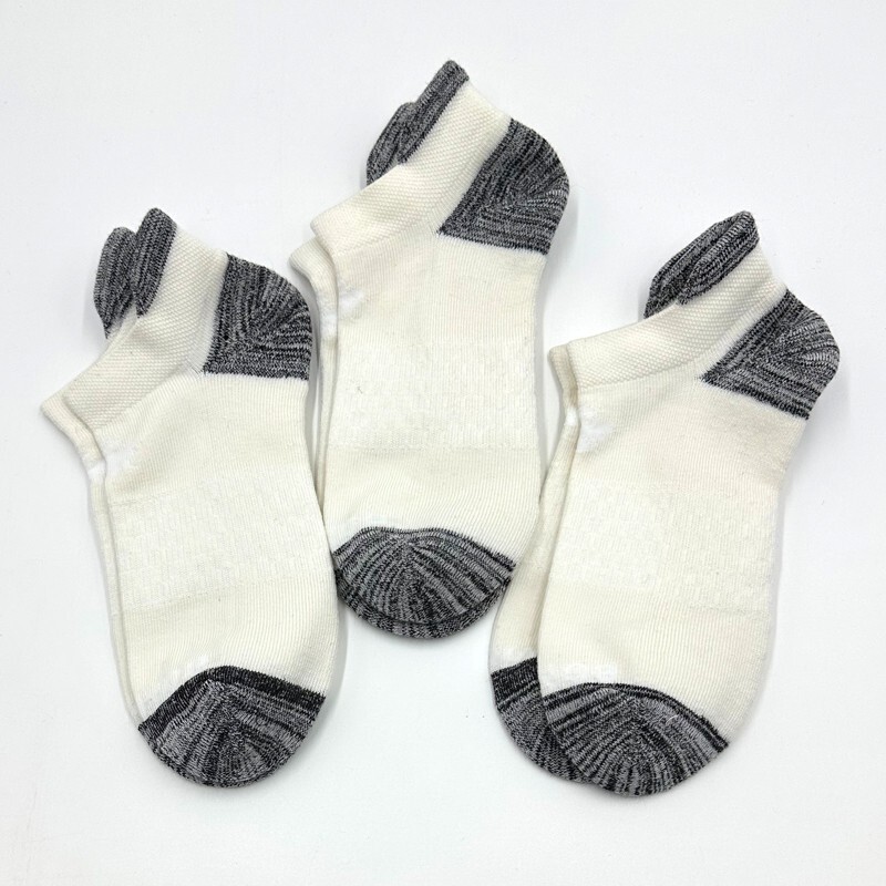 Bombas 3 pairs Men’s Cushion Ankle Socks honeycomb Size Med 6-9 White