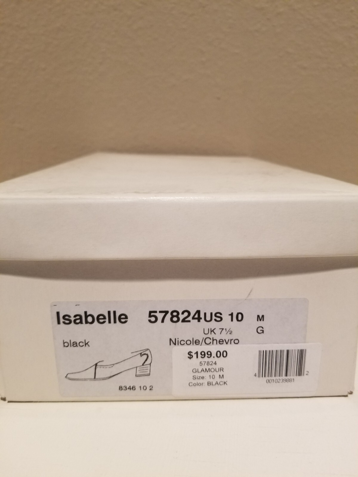 Foot Solutions Theresia M. Isabelle Nicole 57824 Glamour Women’s 10 M Black Pump