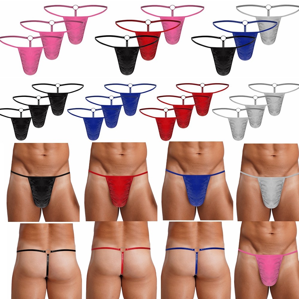 3X Men Bikini Briefs Jockstraps Panties Tanga Underwear Micro Bulge Pouch T-back