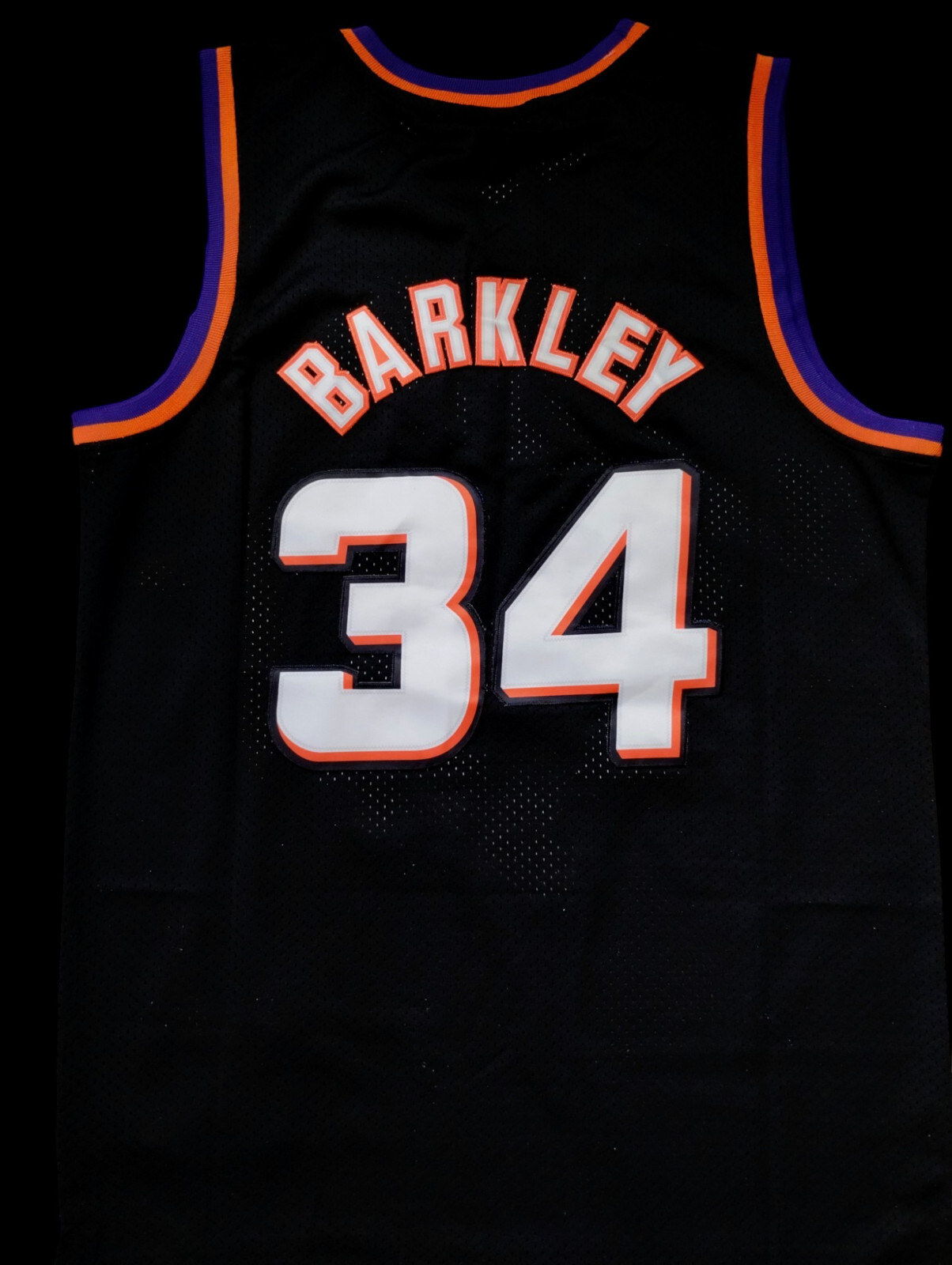 Charles Barkley Jersey #34 Phoenix Suns Throwback Jersey Men’s Black