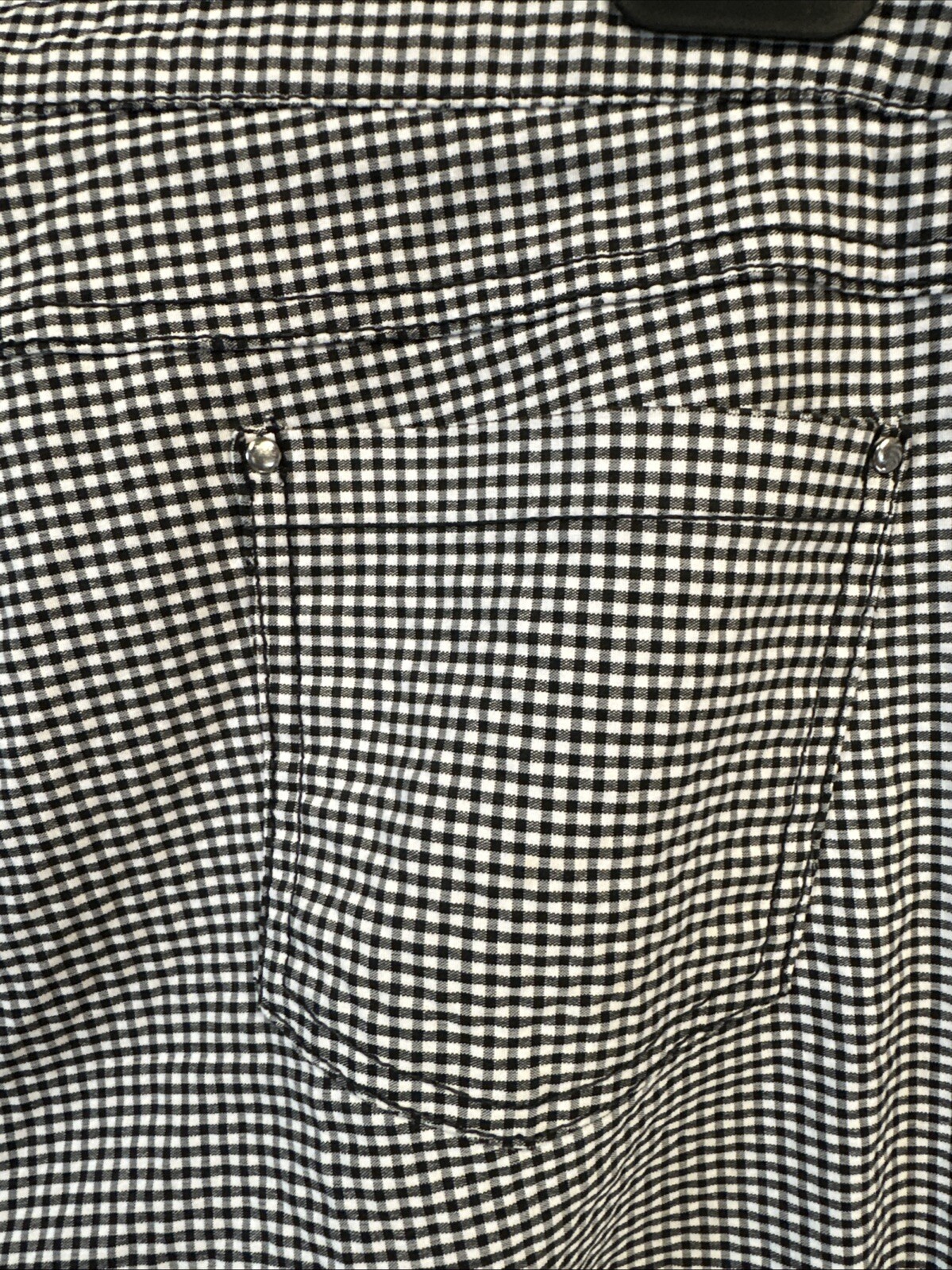 Soho Black White Checkered Casual Business Pant Size 14 Elastic Waist Pockets