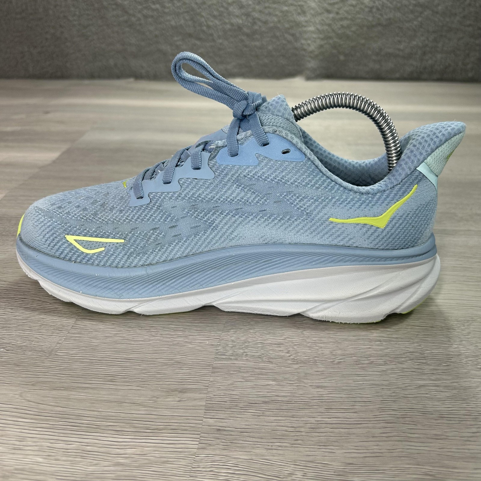 Hoka One One Clifton 9 Running Shoes Womens Size 8.5 Blue Cushioned 1127896 DNK
