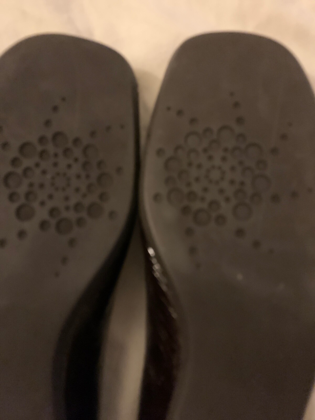 Theresia brown patent leather slip on 6.5 US 9