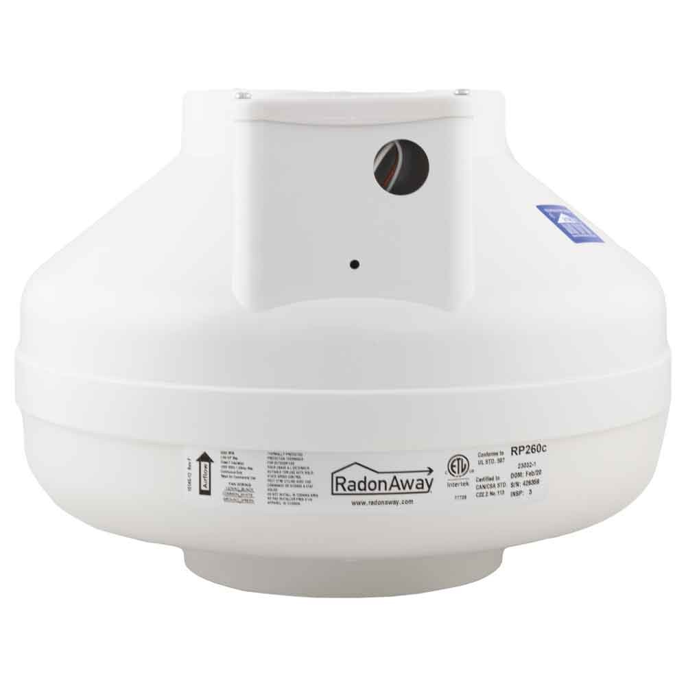 RadonAway 11.75-in dia 251 CFM Plastic Centrifugal radon mitigation fan|16295