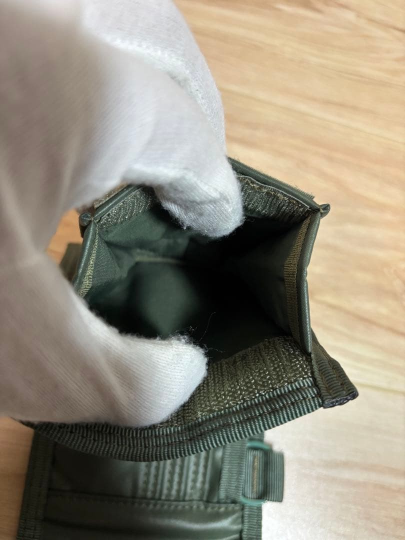 Porter Tanker Capsule Wallet Nylon Sage Green Unisex Used B