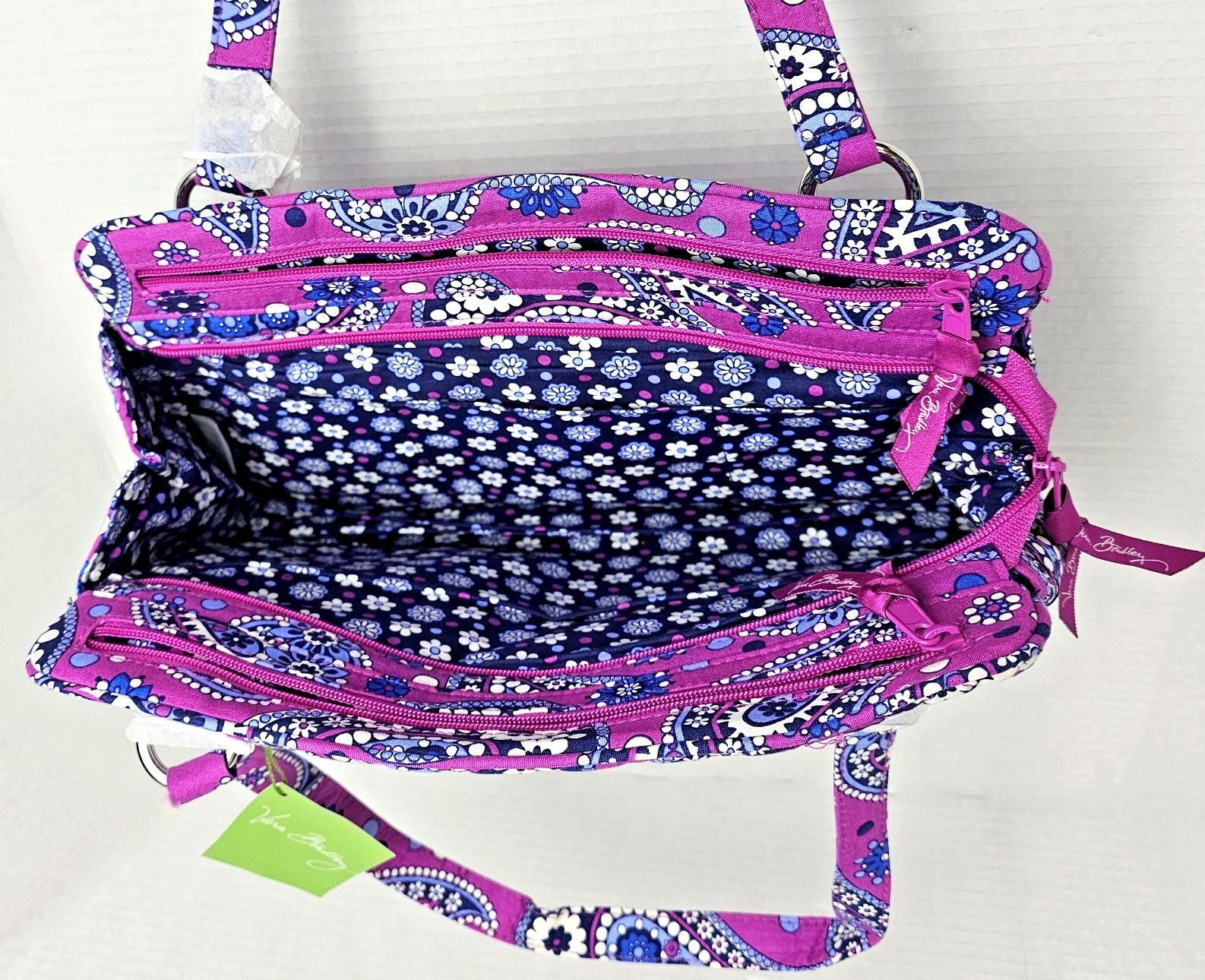 Vera Bradley Whitney Shoulder Bag in Cotton Boysenberry