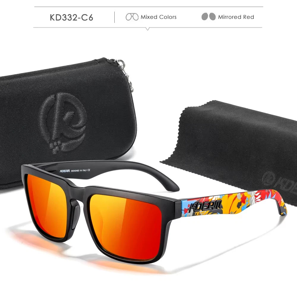 KDEAM Photochromic Polarized Sunglasses Men Women UV400 Sport Eyewear with Case