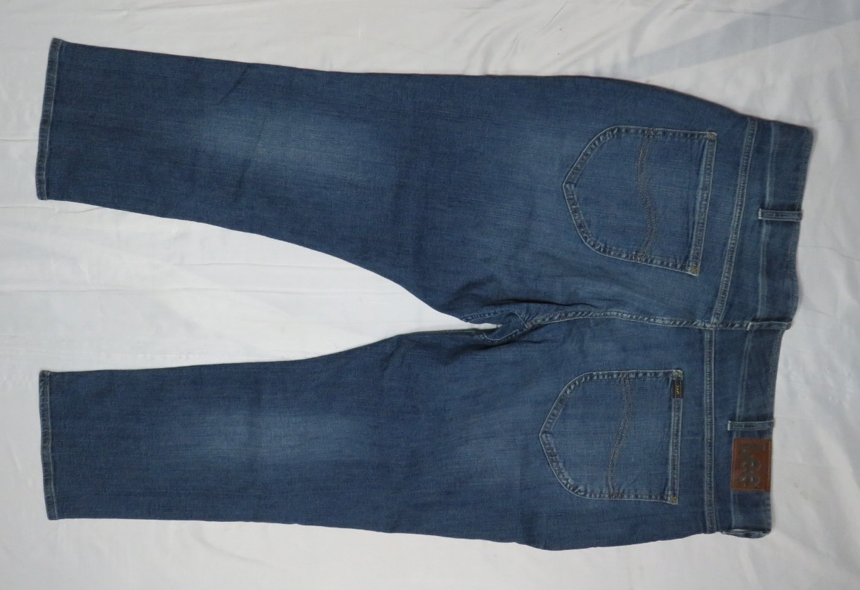LEE MADDOX BLUE JEANS 48×28 STRAIGHT TAPERED STRETCH BIG & TALL DENIM NWT NEW