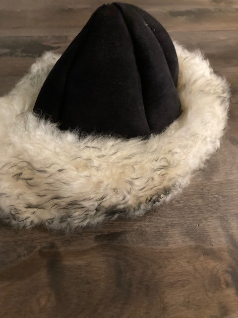 Women Russian Faux Fox Fur Hat Fluffy Winter Outdoor Suede Cap 7.5 in