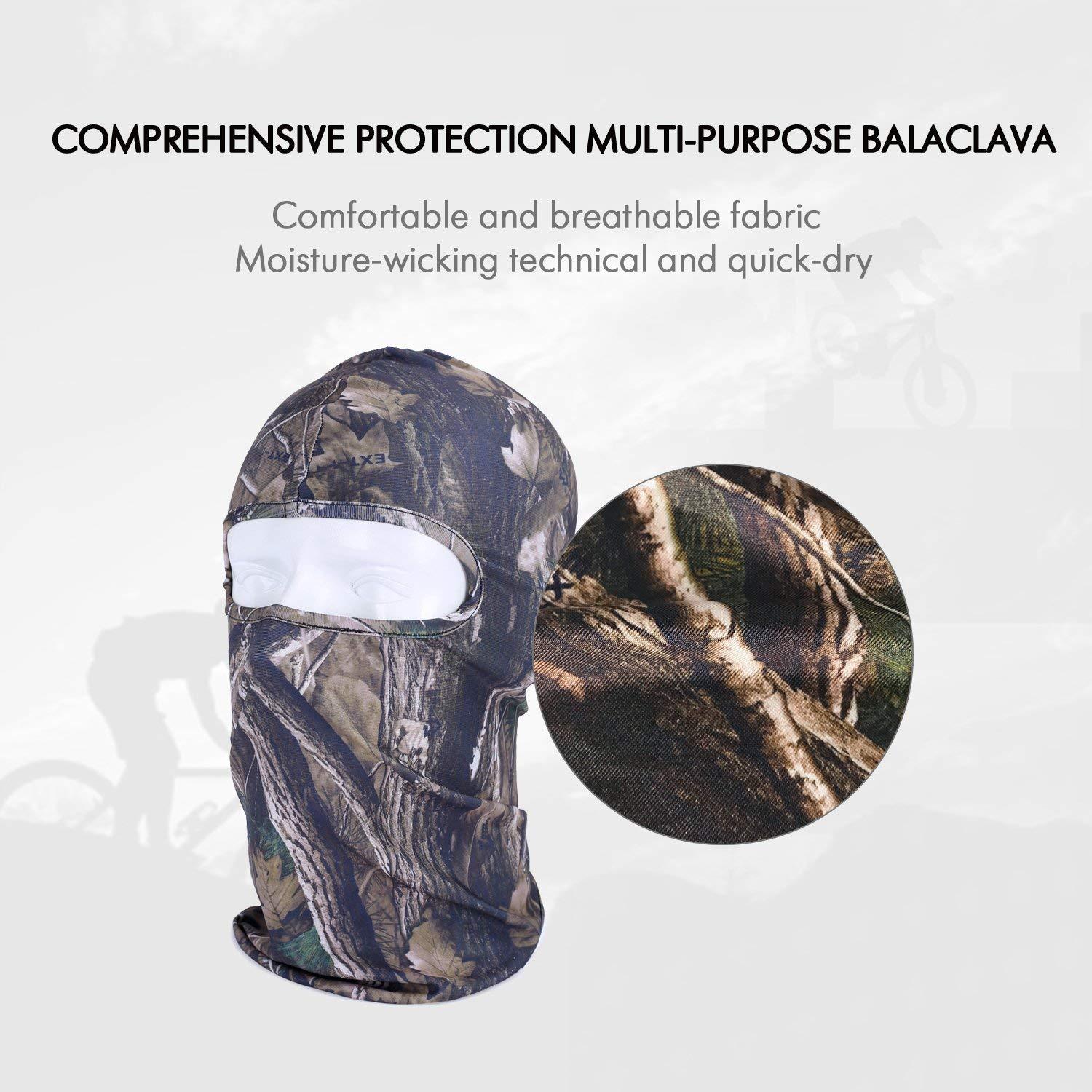 Tactical Outdoor Balaclava Full Face Mask Sun UV Protection Hood for Men Women