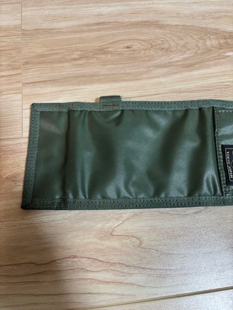 Porter Tanker Capsule Wallet Nylon Sage Green Unisex Used B