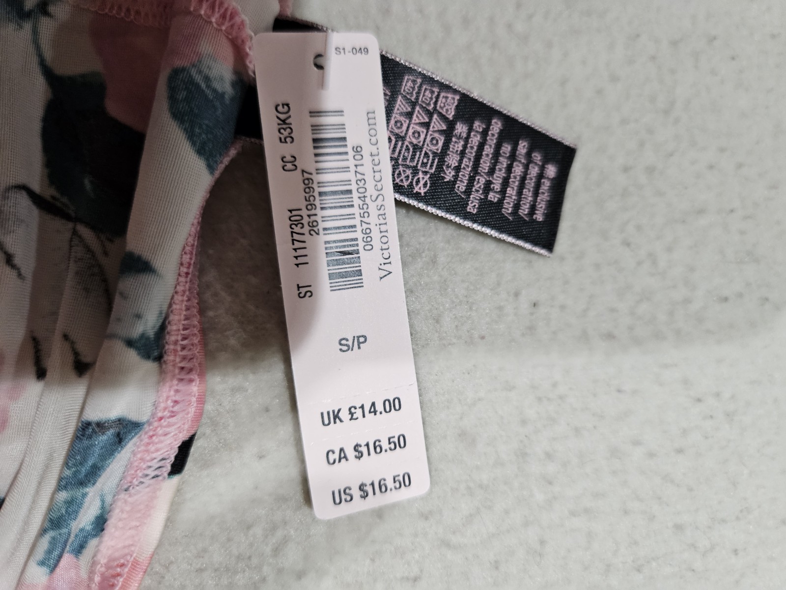 Victorias Secret Chamise/bra Sz 34DD and Matching Thong Panties