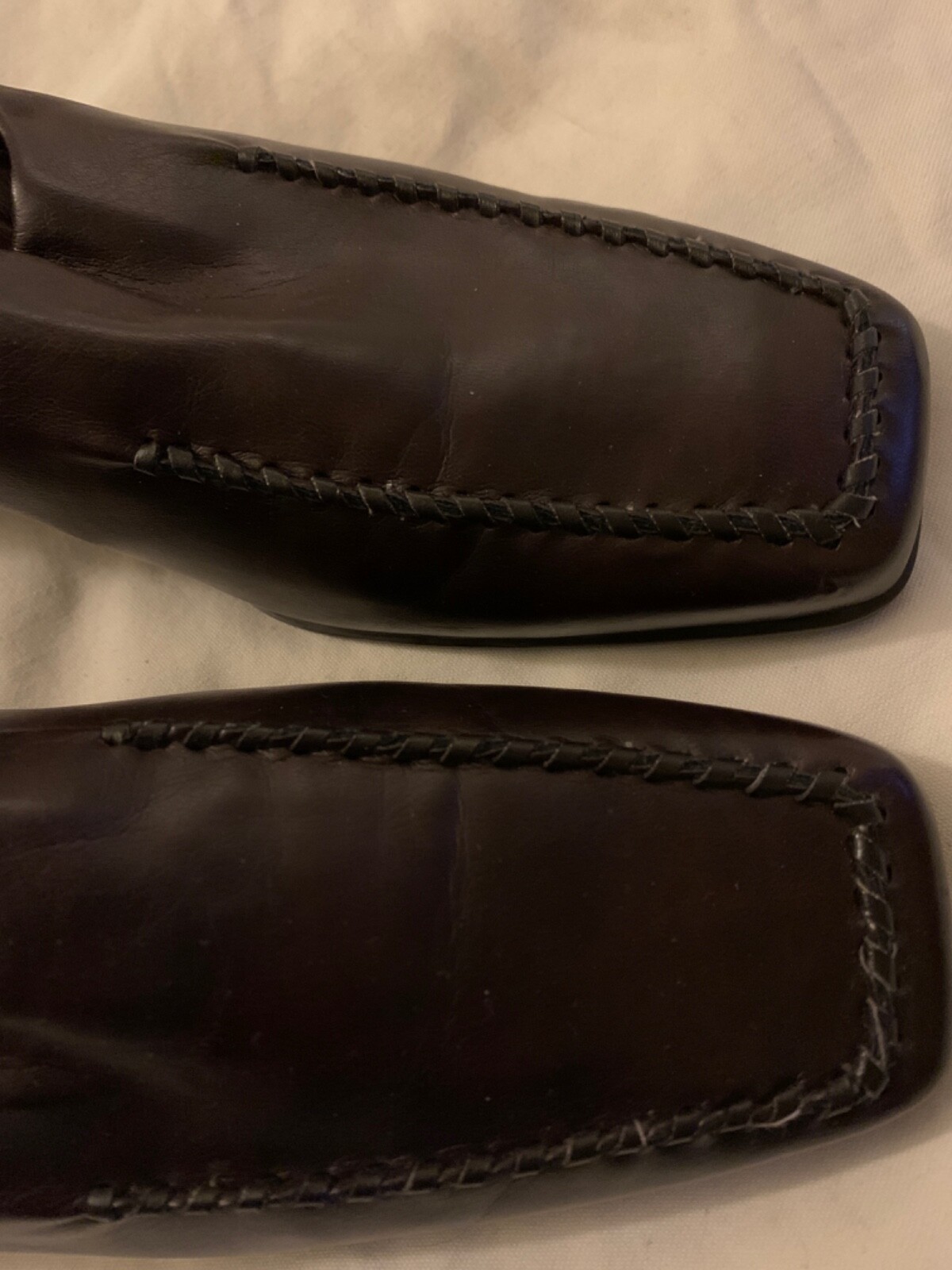 Theresia M. Brown leather block heel slip on uk 6.5. US 9