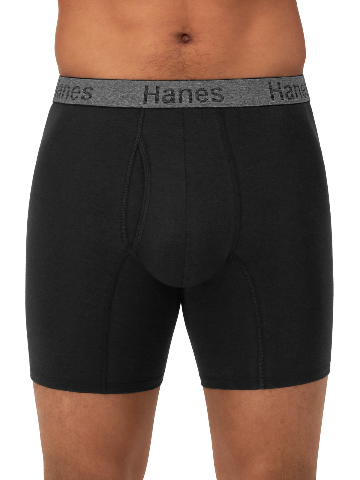 Hanes Men’s 3-Pack Comfort Flex Boxer Briefs Fit Ultra Soft Cotton Stretch Wick