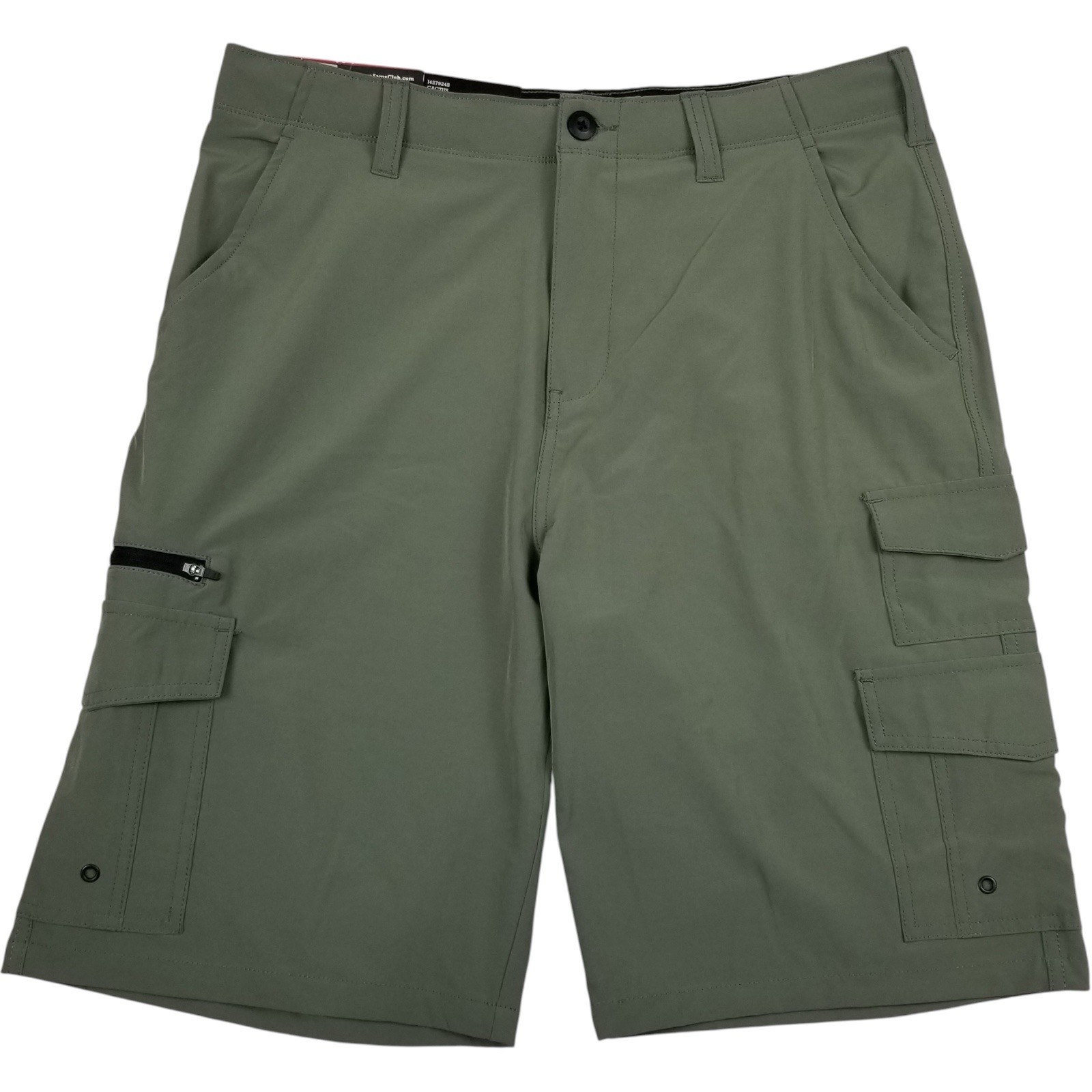 Cargo Short Men’s 34 Flex Waistband Stretch Hybrid Multi Pocket IRON CO Green