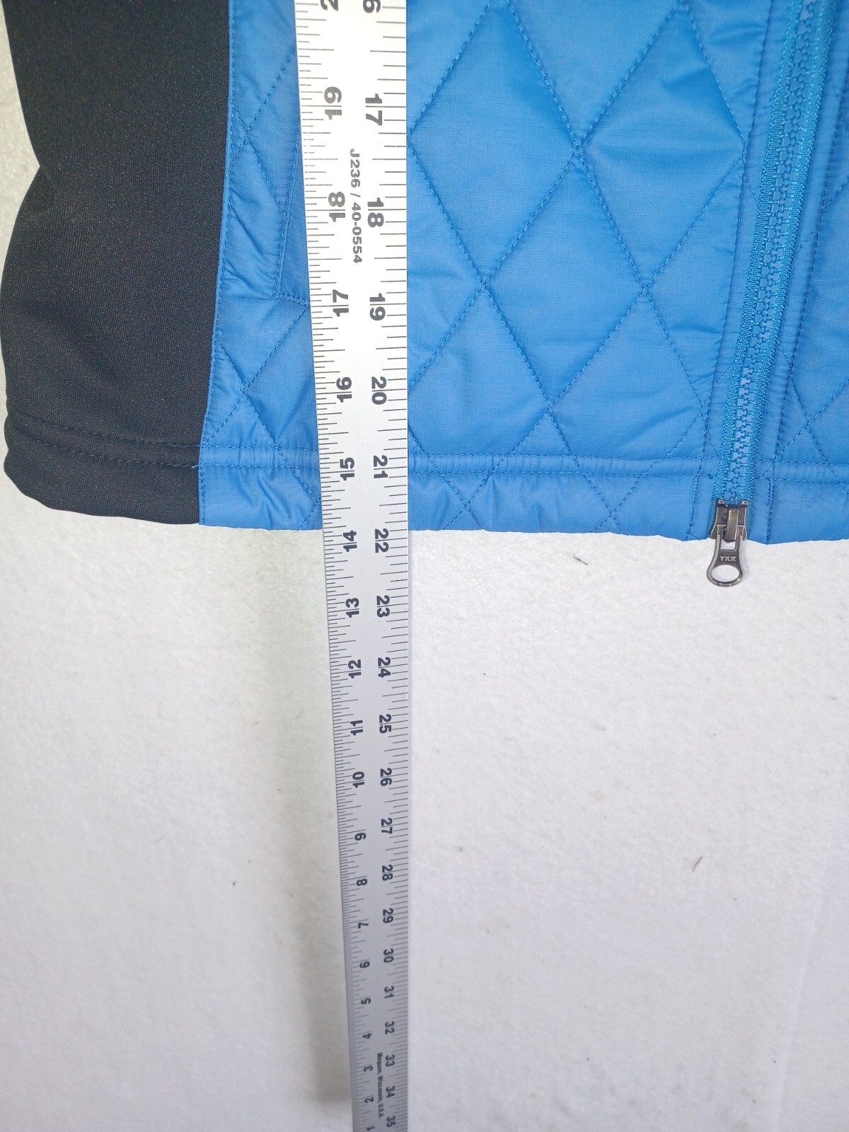 Marmot Womens Quilted Puffer Vest Small Blue Black Full Zip Pockets