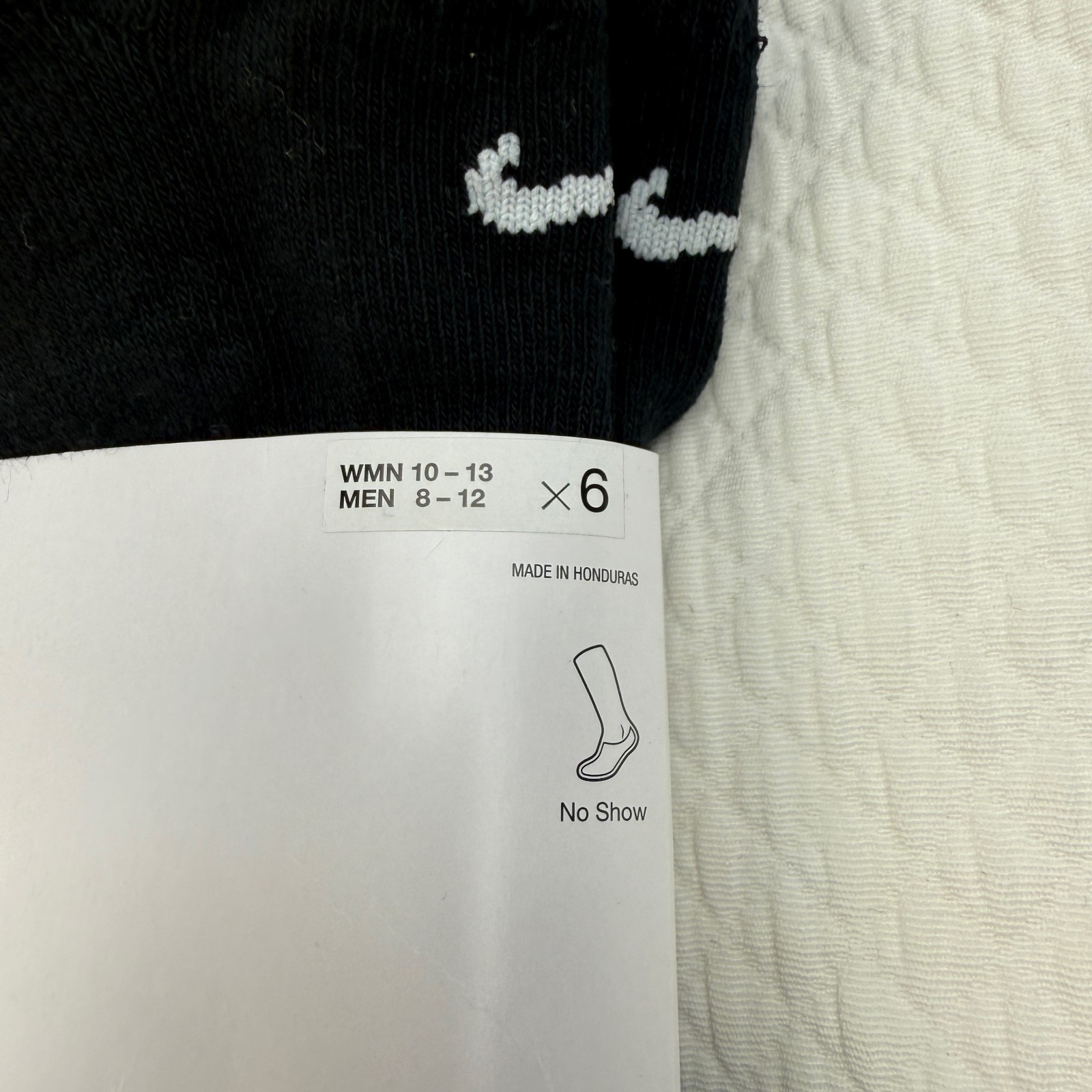 Nike 6 pairs Unisex Dri Fit Everyday Plus Cushioned No Show Socks Mens L 8-12