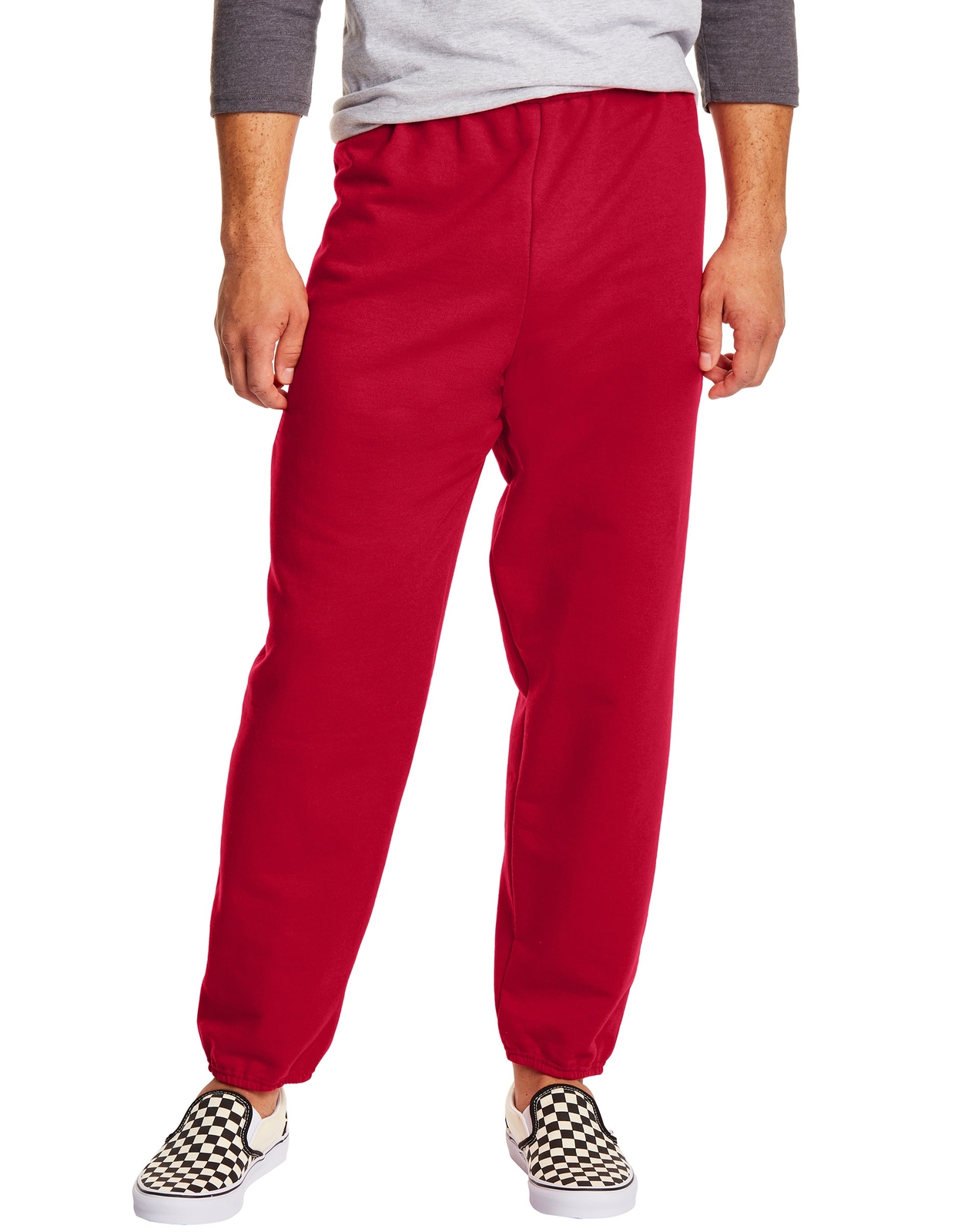 Hanes Sweatpants Fleece 2-pack Men’s EcoSmart Drawcord Cotton Blend 32 inseam