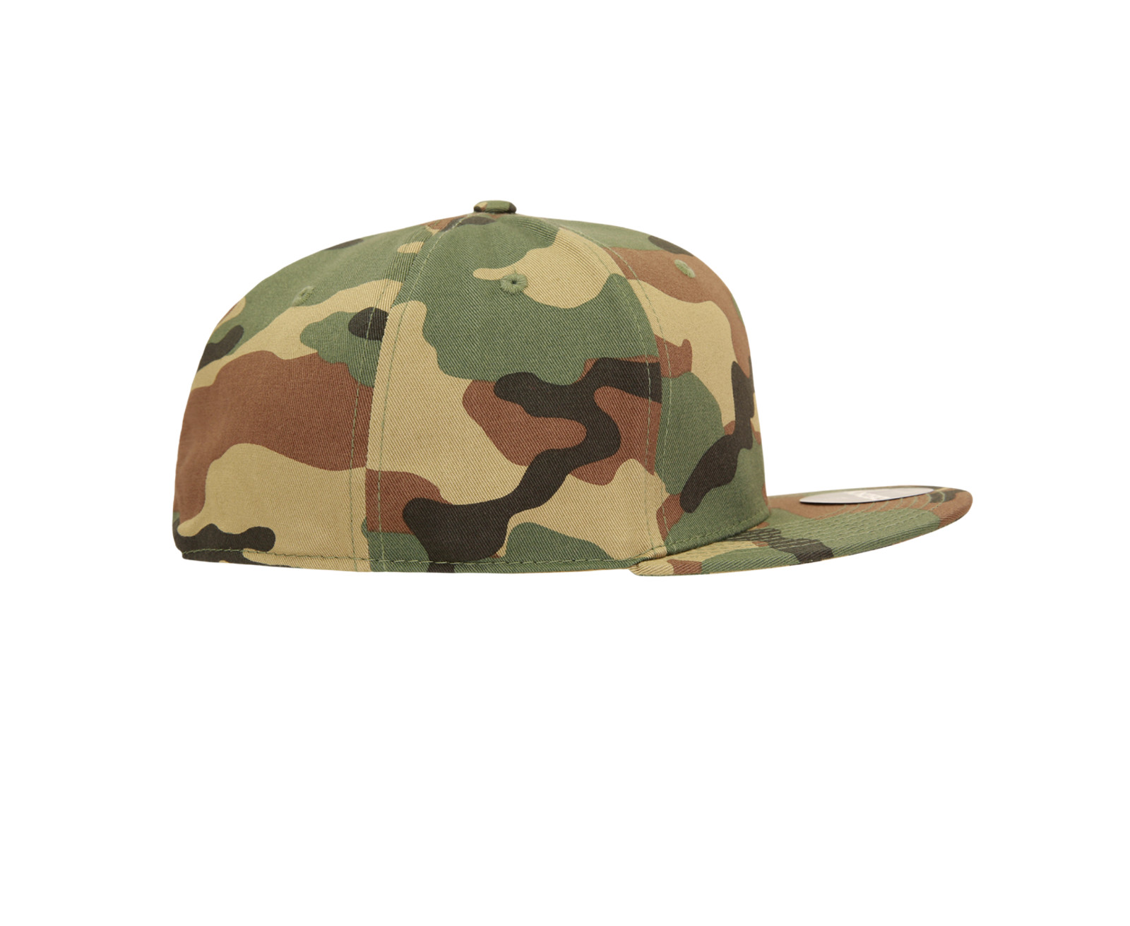 Woodland Forest Camo Fitted Flat Bill Camouflage Baseball Ball Cap Hat – 9 SIZES