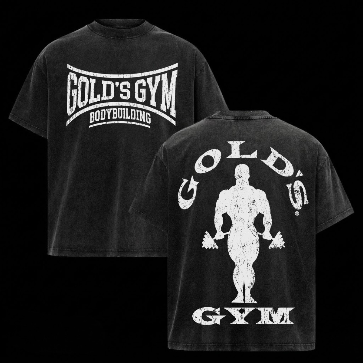 (Collection) Gold’s Gym Shirt Heavy Cotton Bodybuilding Gym Shirts For Men Top