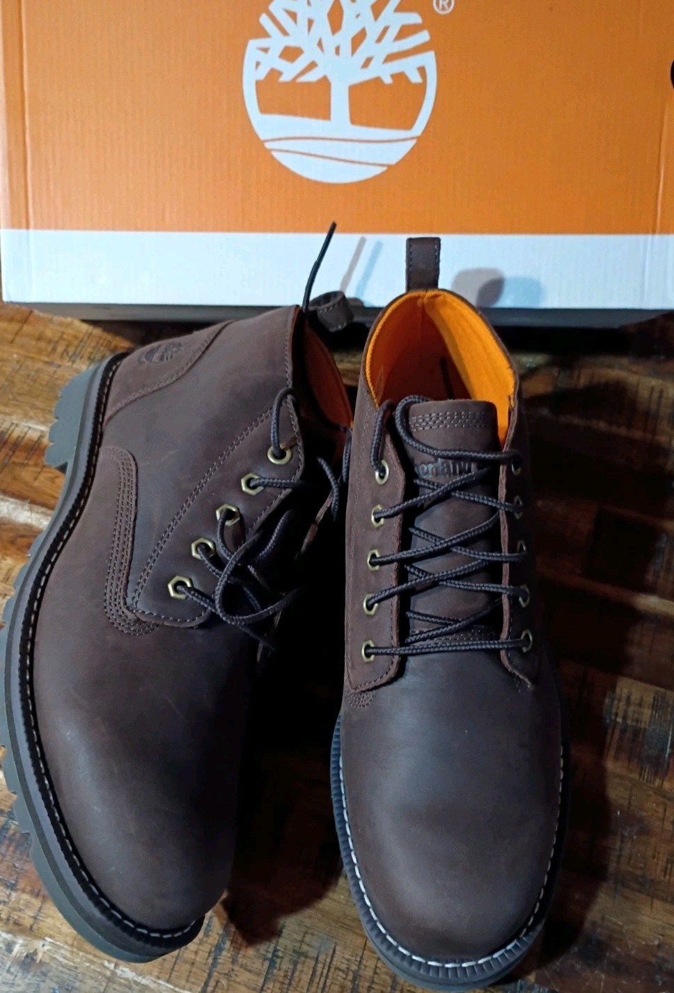 Mens Timberland Redwood Falls Premium Waterprof Leather Heavy Chukka Boot Sz 9.5