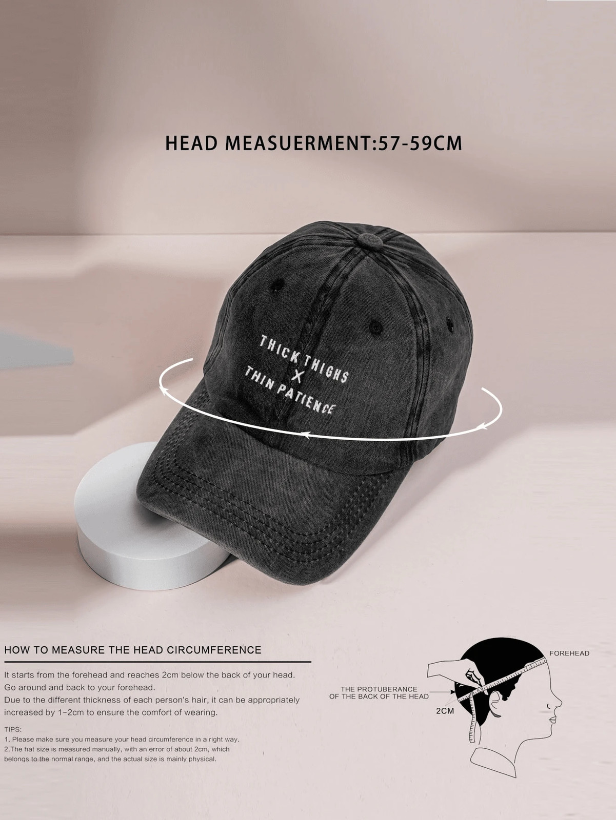 Unisex Embroidered Baseball Cap Funny Letter Dad Hat Washed Adjustable Cap