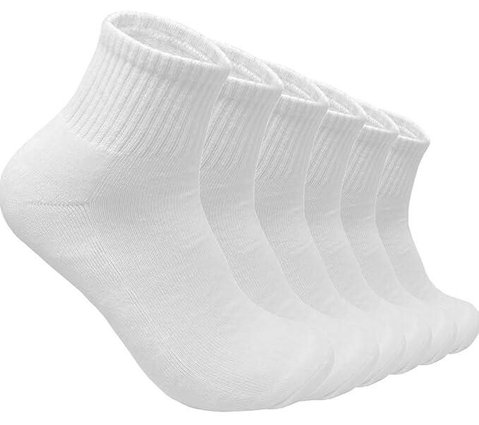 Wholesale Bulk Lots Men Plain Ankle Quarter Low Cut Cotton Socks Size 9-11 10-13