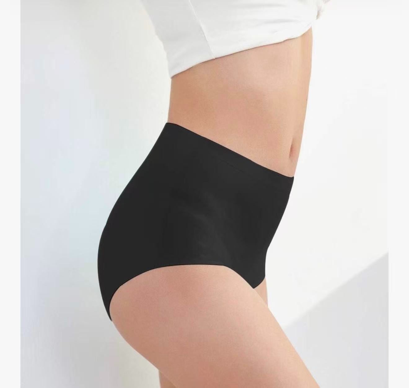 No Show High Waist Briefs Underwear for Women Seamless Panties Multi P