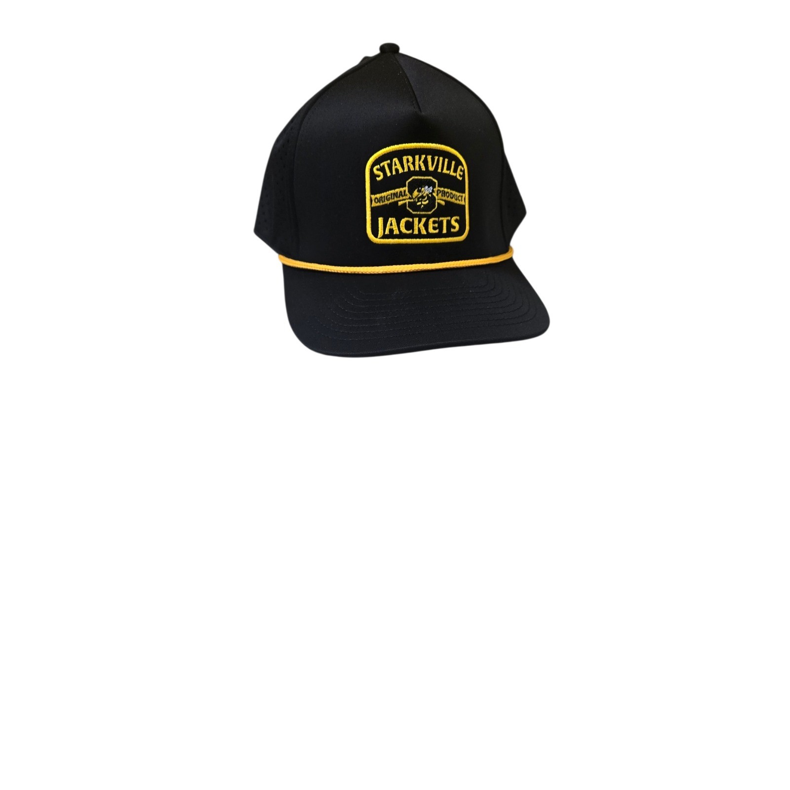 The Game Starkville Jackets Trucker Hat Black Yellow Rope Snapback Cap G200R NEW