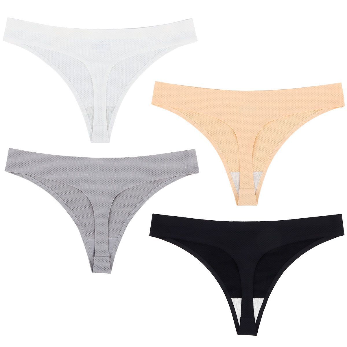 4 Pack Womens Sexy G-string Thongs T-back Underwear Panties Lingeries Sleepwear