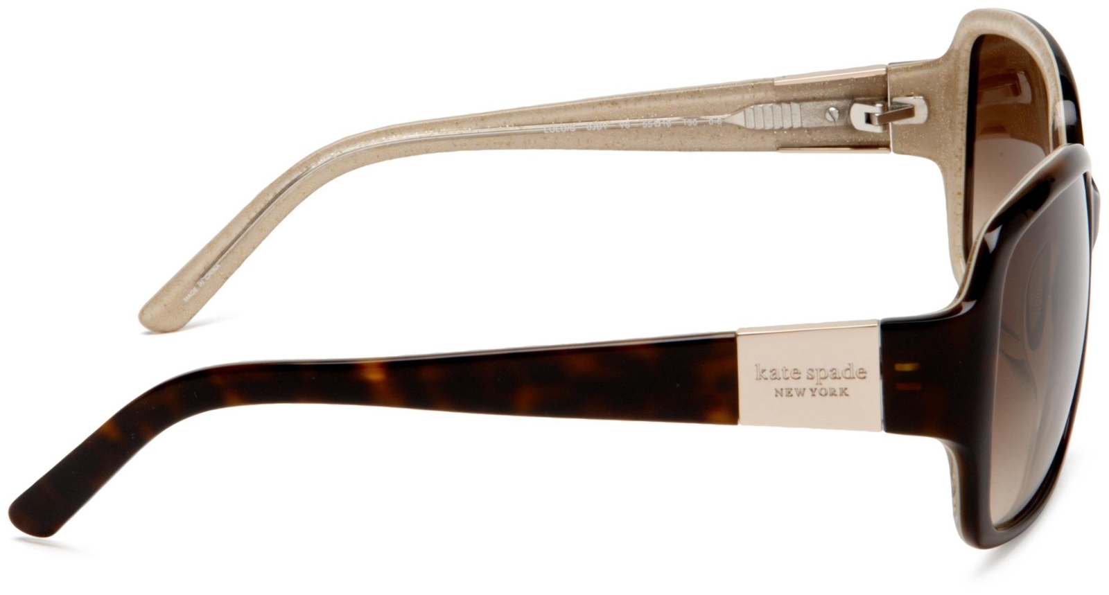 Kate Spade Women’s Lulu Tortoise Havana/Brown Gradient Lens Rectangle Sunglasses