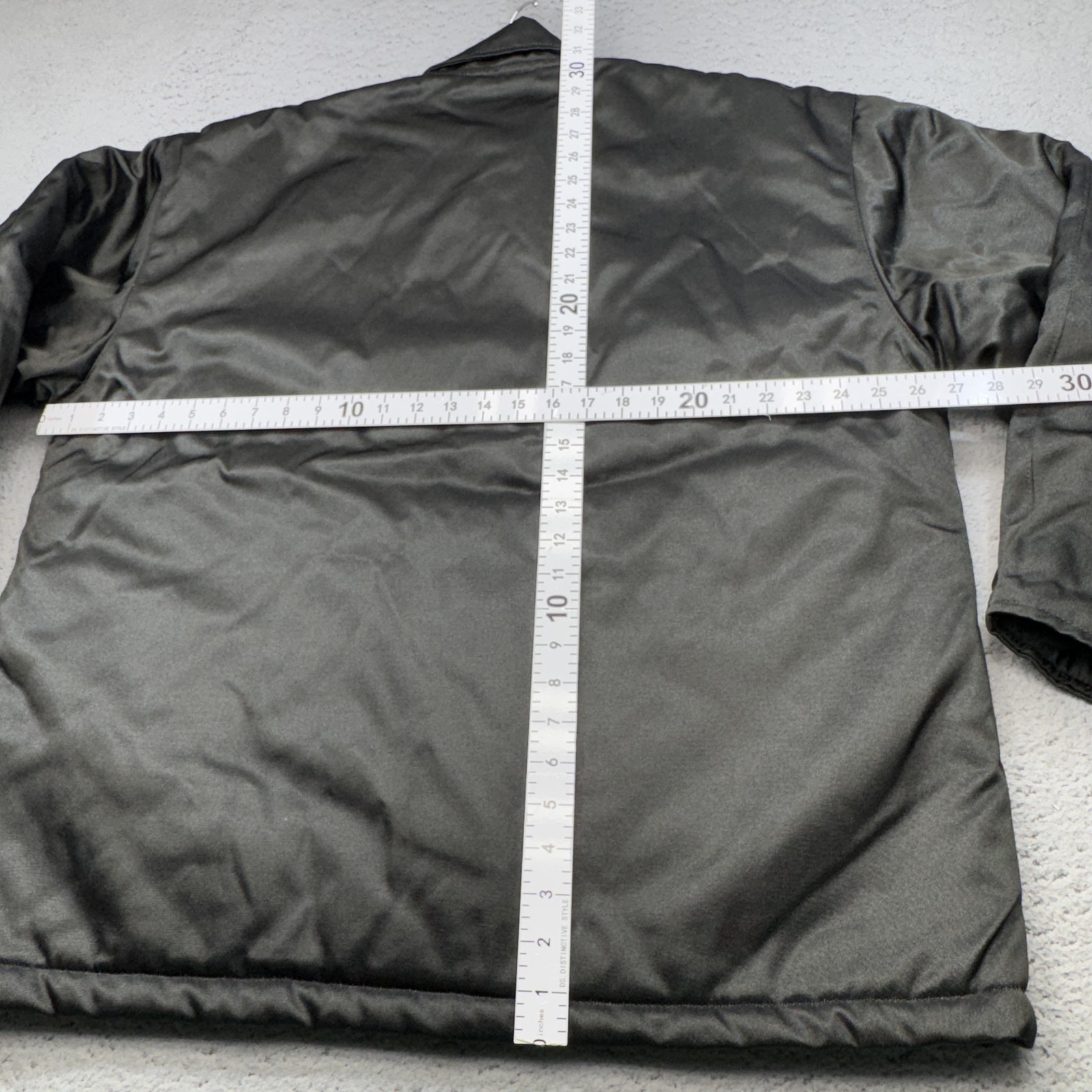 Alpha Industries Jacket Mens 46 Black Puffer Military Tactical Coat USA Made