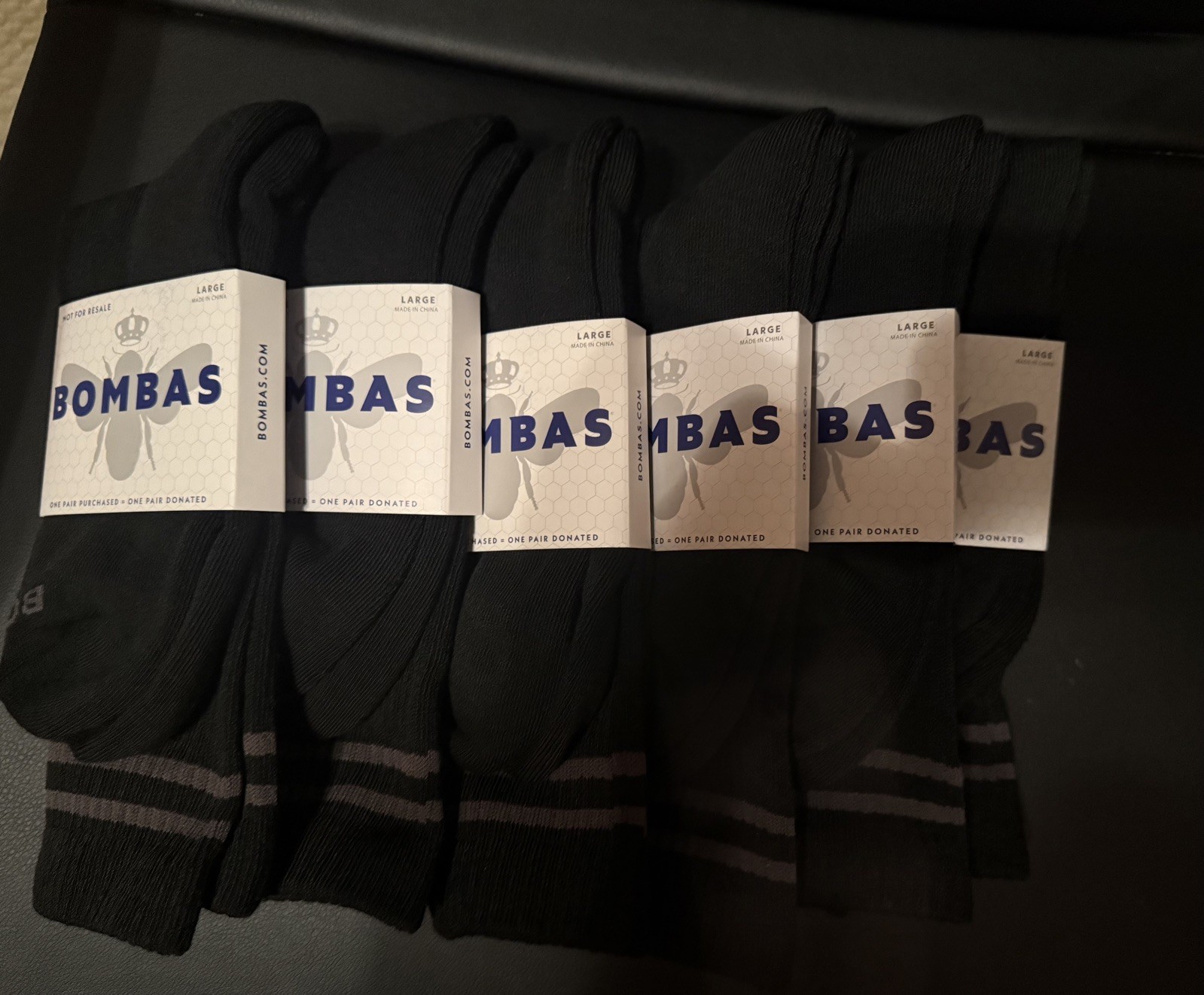 Bombas Socks New Crew Large (Men’s 9-13, Women’s 10.5-13) 6 Pairs