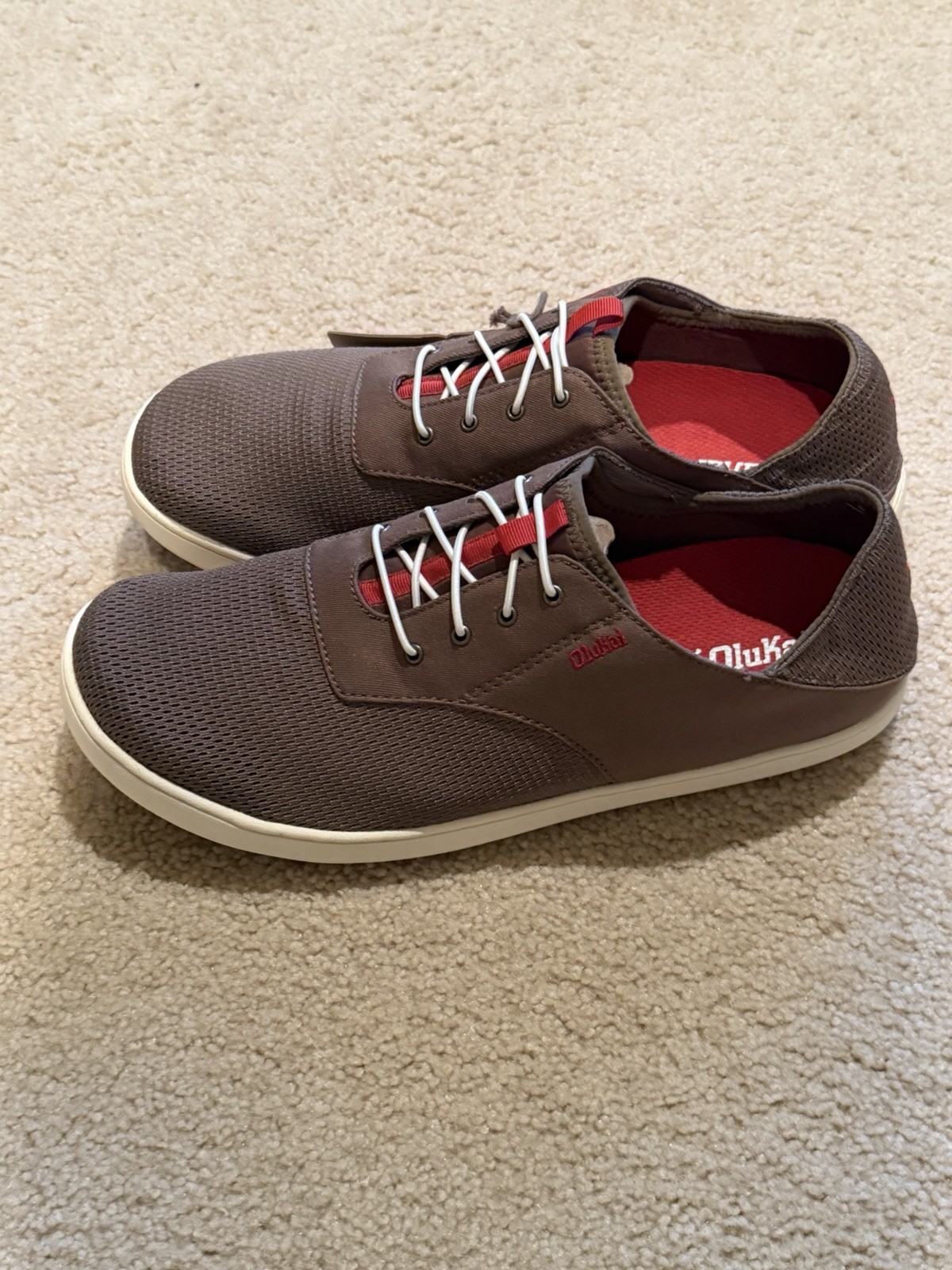OluKai Nohea Moku Rock Mustang Brown Shoes Men’s Size 11