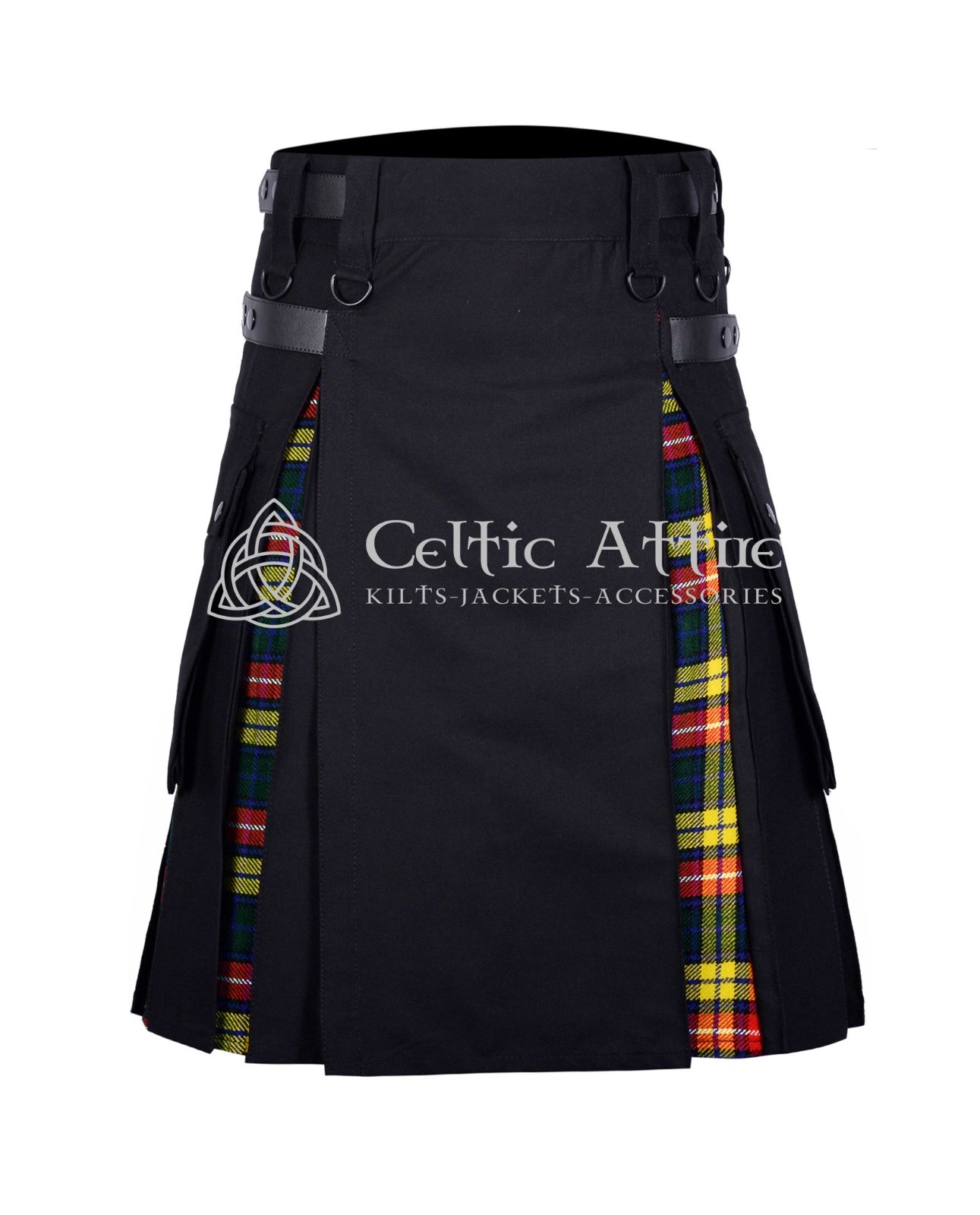 Clan Buchanan Tartan Kilt – 8 Yard, Utility, Hybrid Kilts by Celtic Attire