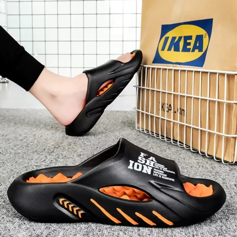 Men’s Summer Massage Slippers EVA Soft Sole Beach Slides Shoes Outdoor Gym Gift