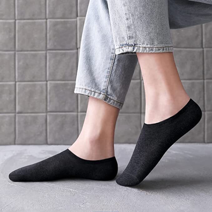 3-12 Pairs Mens Invisible No Show Nonslip Loafer Low Cut Cotton Liner Boat Socks