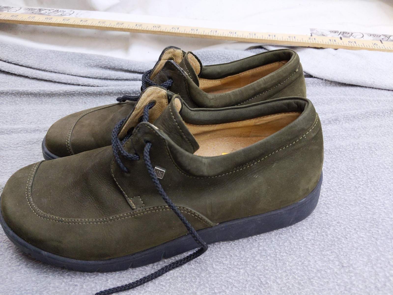 Fits By Theresia Boston Shoes Womens 6 37 Green Nubuck Casual Comfort