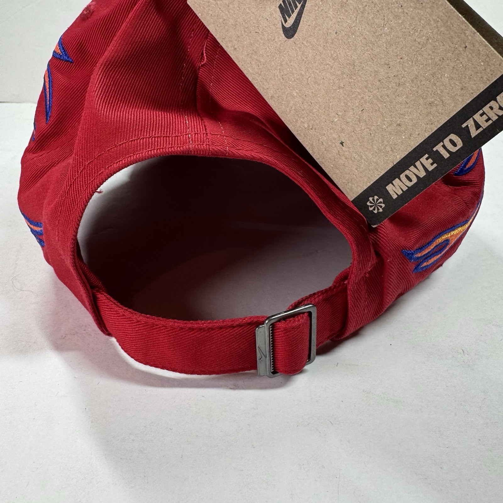 Nike Club Cap Structured OG Flame Gym Red Adjustable Hat HV6642-687 Size M/L NEW
