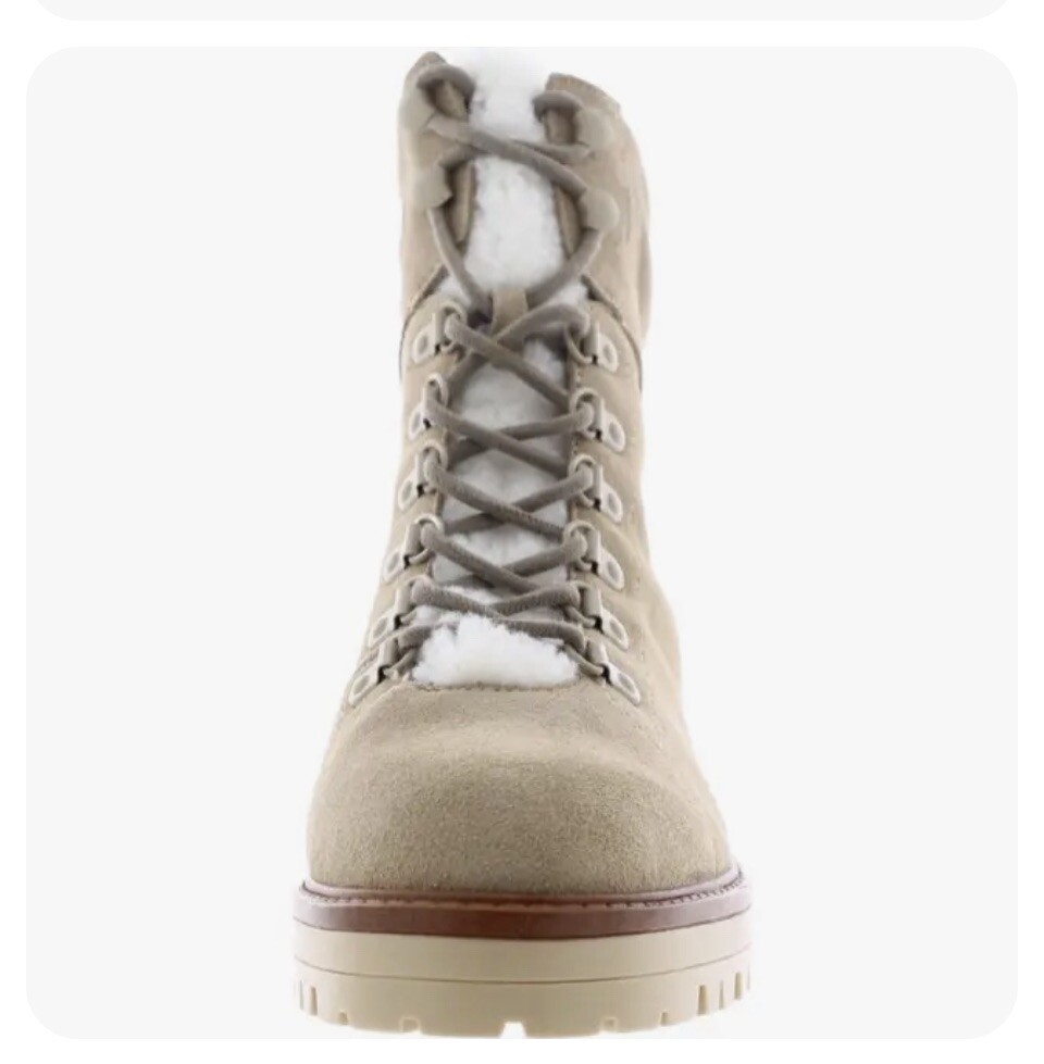 New Marc Fisher Womens Mallie Beige Winter & Snow Boots 7.5 Medium (B,M)